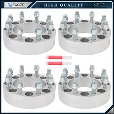 4 Pcs 2" 8x6.5 Wheel Spacers 14x1.5 For Ram 2500 3500 Hummer H2 Chevy GMC 8 Lug