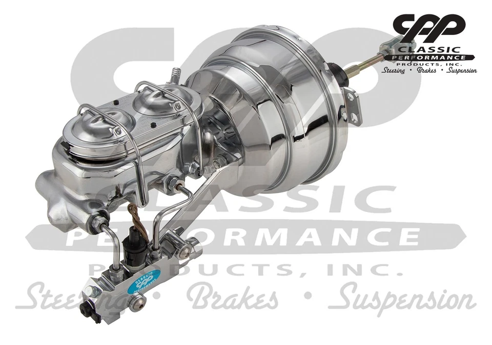 72 Buick Skylark Oldsmobile 442 1967 completo cromo 8" kit de refuerzo de freno eléctrico Foto 3 de 4