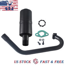 Exhaust Pipe Muffler For Predator 196cc 212cc Honda GX160 GX200 6.5HP Go Kart