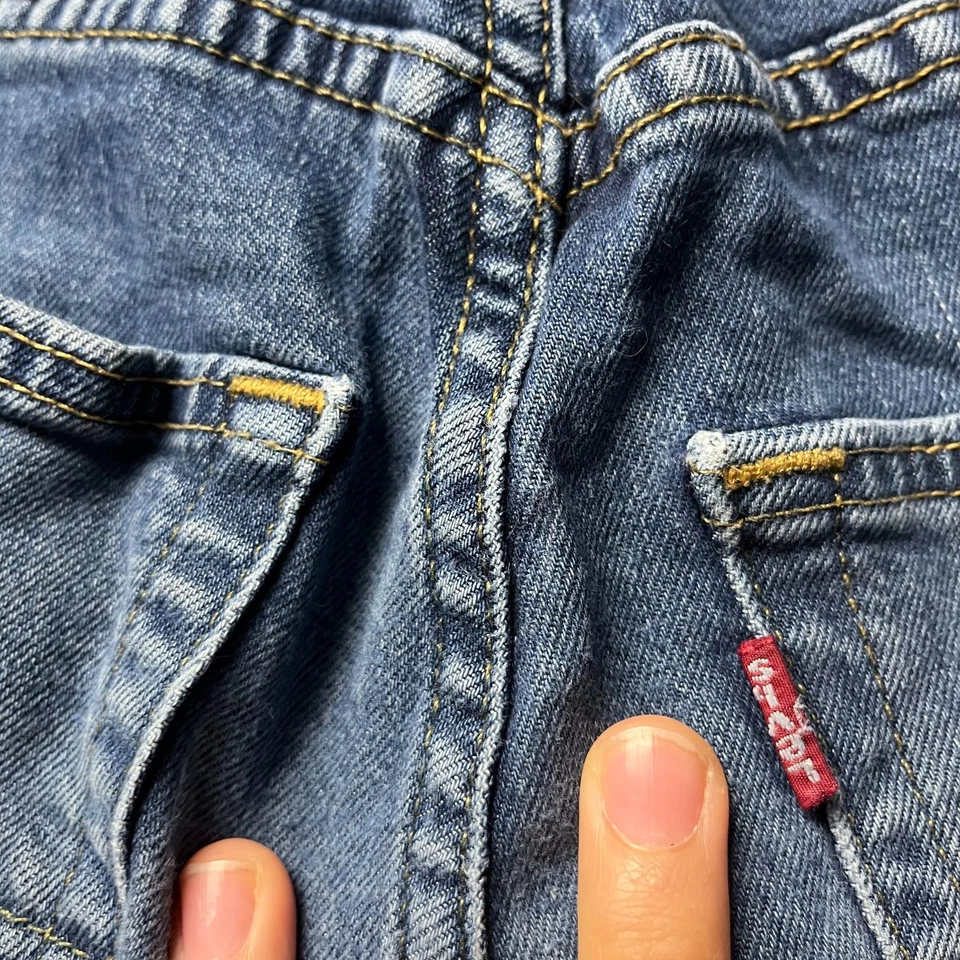 Jeans para hombre Levis 512 talla 32x30 azul lavado oscuro ajustado calce cónico de algodón Foto 3 de 4