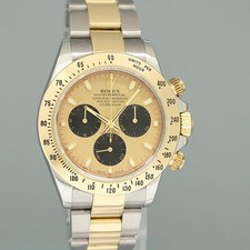 MINT Rolex Daytona 116523 Champagne Paul Newman Steel Yellow Gold Two Tone Watch 3