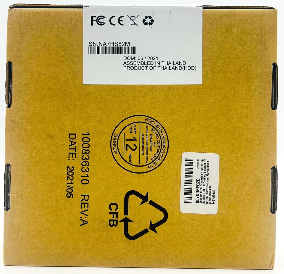 Seagate Desktop 8TB Expansion External Hard Drive - Black (STGY8000400) - Image 4 of 4