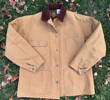 L Vintage MULESKINS by CARHARTT USA Brown Duck Blanket CHORE COAT Very Low Miles