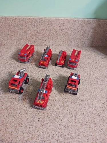 Fire Truck Vintage Lot Unbranded Hot Wheels Matchbox Playmobil ? Fire Trucks