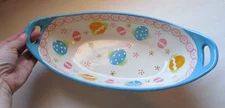 Temptations By Tara QVC Easter egg Old world Oval Baking Dish W/handles PreOwned