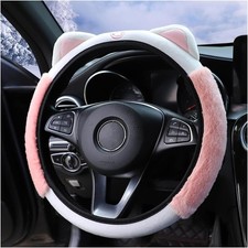 Car Steering Wheel Cover, Fluffy Soft Plush for Winter Warm, Cute Steering Wheel