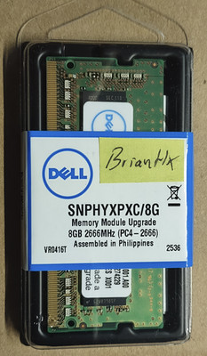 DELL StudioXPS1340 Geforce9400 チェック済 Genuine Dell SNPHYXPXC/8G DDR4 SDRAM Memory Module, 8GB BNIB