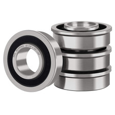 4 Pcs Flanged Ball Bearings 3/4 ID 1-3/8 OD For Mower Cart Wheel