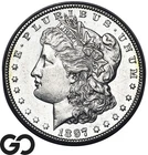 1897 Morgan Silver Dollar Coin, Proof-Like Look Choice Unc+