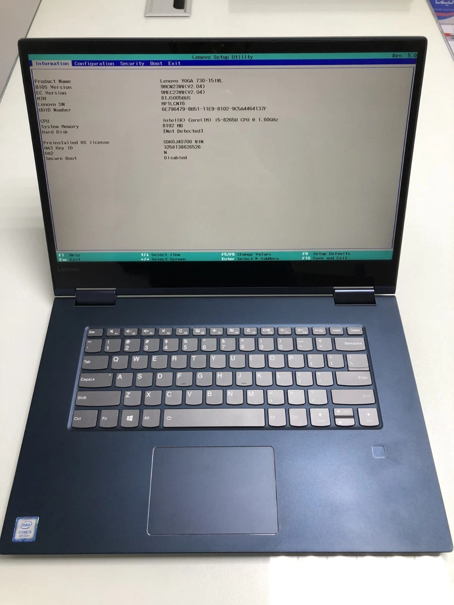 Lenovo Intel Core i5 8-е поколение ПК ноутбуки и нетбуки 256 ГБ