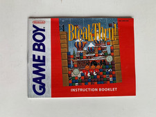 ebay® Auktion 336453783954 | BreakThru! Instruction Manual GameBoy Break Thru Nintendo Game Boy Thumbnail of ebay® auction 336453783954 | BreakThru! Instruction Manual GameBoy Break Thru Nintendo Game Boy