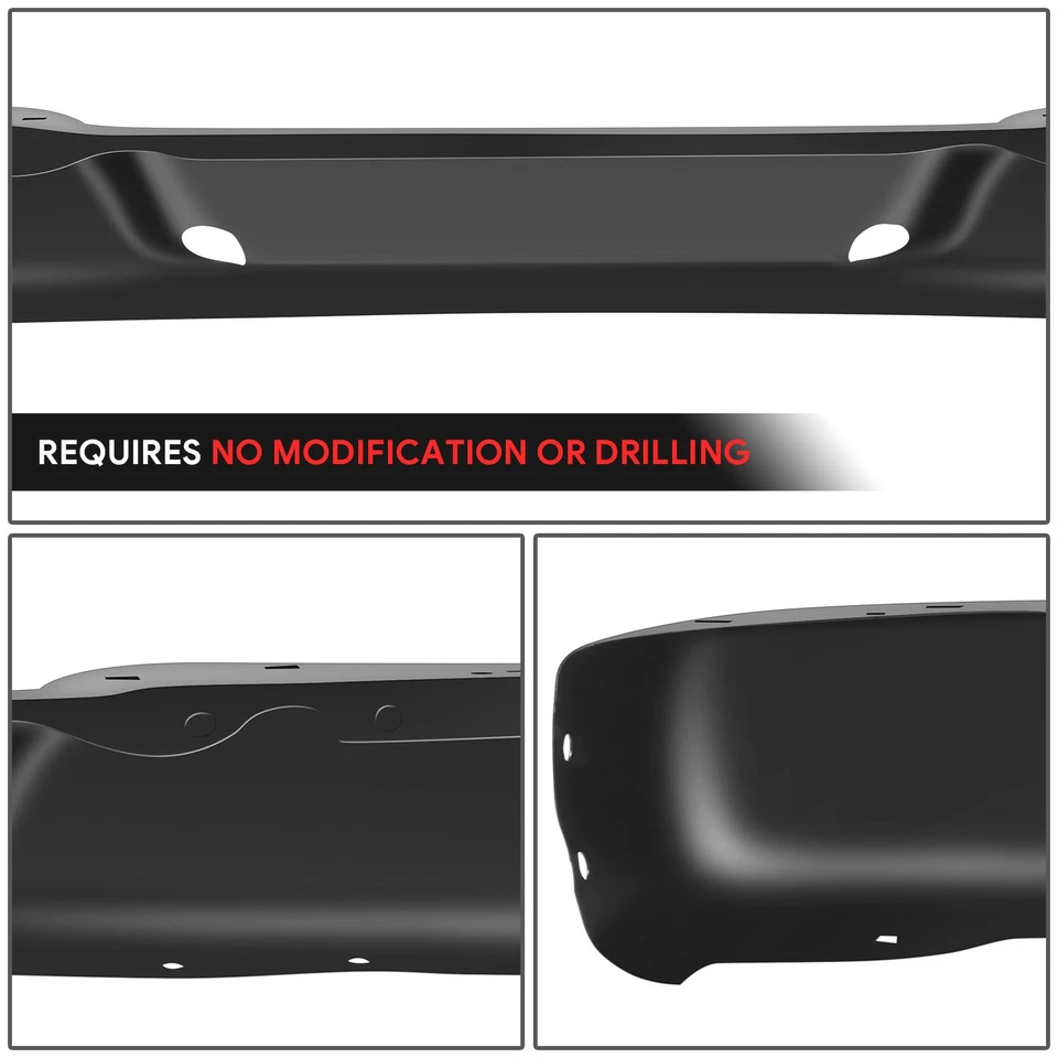 Черная крышка заднего бампера для Chevy Express/GMC Savana 1500 2500 3500 1996-2023 годов выпуска - Изображение 4 из 4