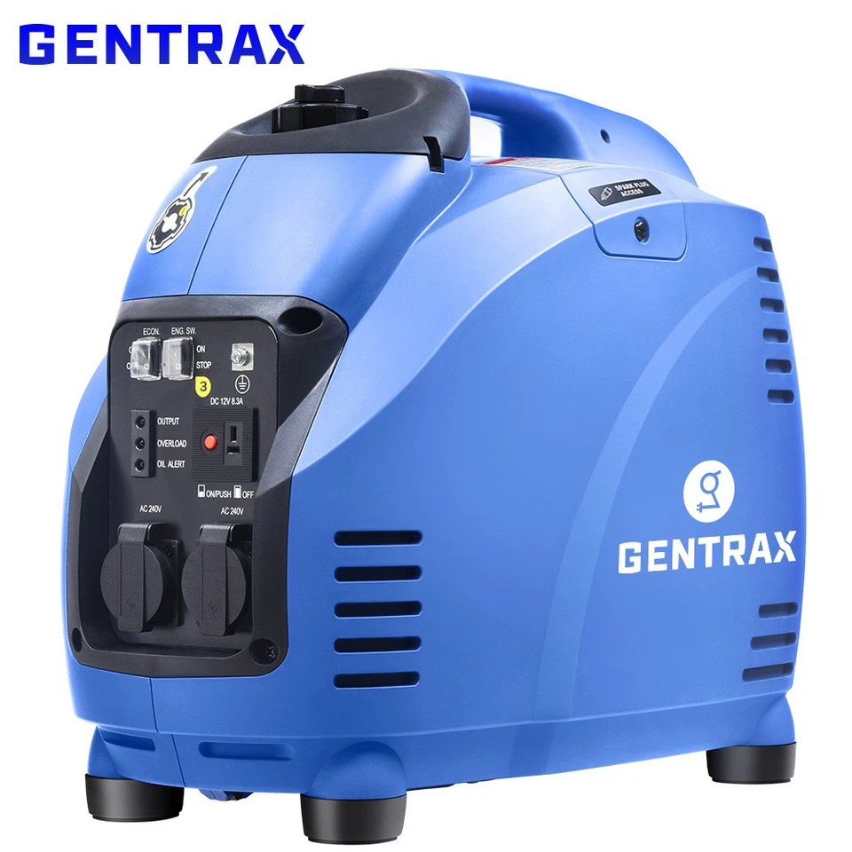 Gentrax Inverter Generator GT3500 Portable 3500W Pure Sine Wave Petrol Camp RV