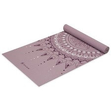 Gaiam Yoga Mat Classic Print Non Slip Exercise  Here  Now Dusty Rose