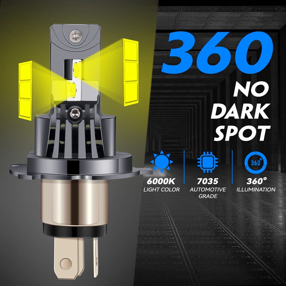 NEW OEM H4 LED Headlight CANbus  replacement halogen For Ford Courier 2000-2006 - image 3 of 4