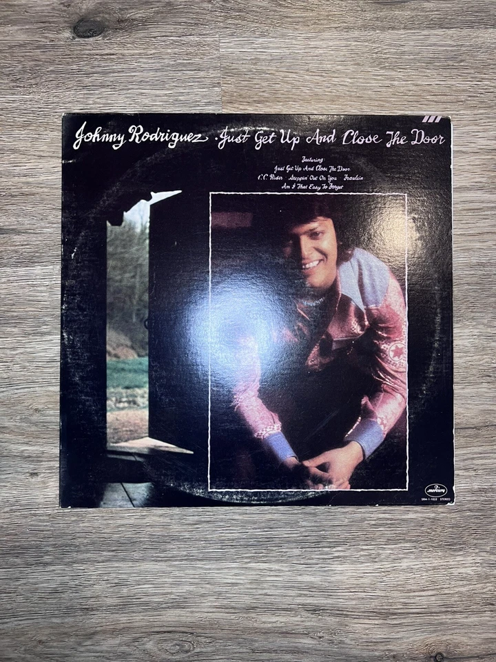 Johnny Rodriguez - Just Get Up and Close the Door Vinyl LP Mercury SRM-1-1032 - Image 2 of 4