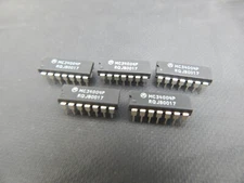 MOTOROLA MC34004P QUAD Operational Amplifier, Bipolar/JFET 14 Pin DIP - LOT OF 5