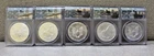2021  SILVER EAGLE EMERGENCY PRODUCTION SUPPLEMENTAL  5 COIN SET ANACS MS 70