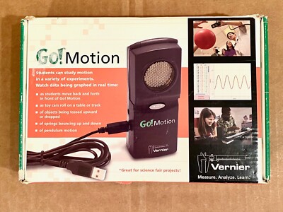 Go!Motion Vernier sensor, velocity, acceleration data, USB, science fair project