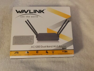 WAVLINK WiFi Router AC1200 Dual Band 5/2.4GHz Wireless Router Long Range New Box