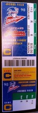 1998 MLB A.L. Championship GAME 5 TICKET New York Yankees at Cleveland Indians