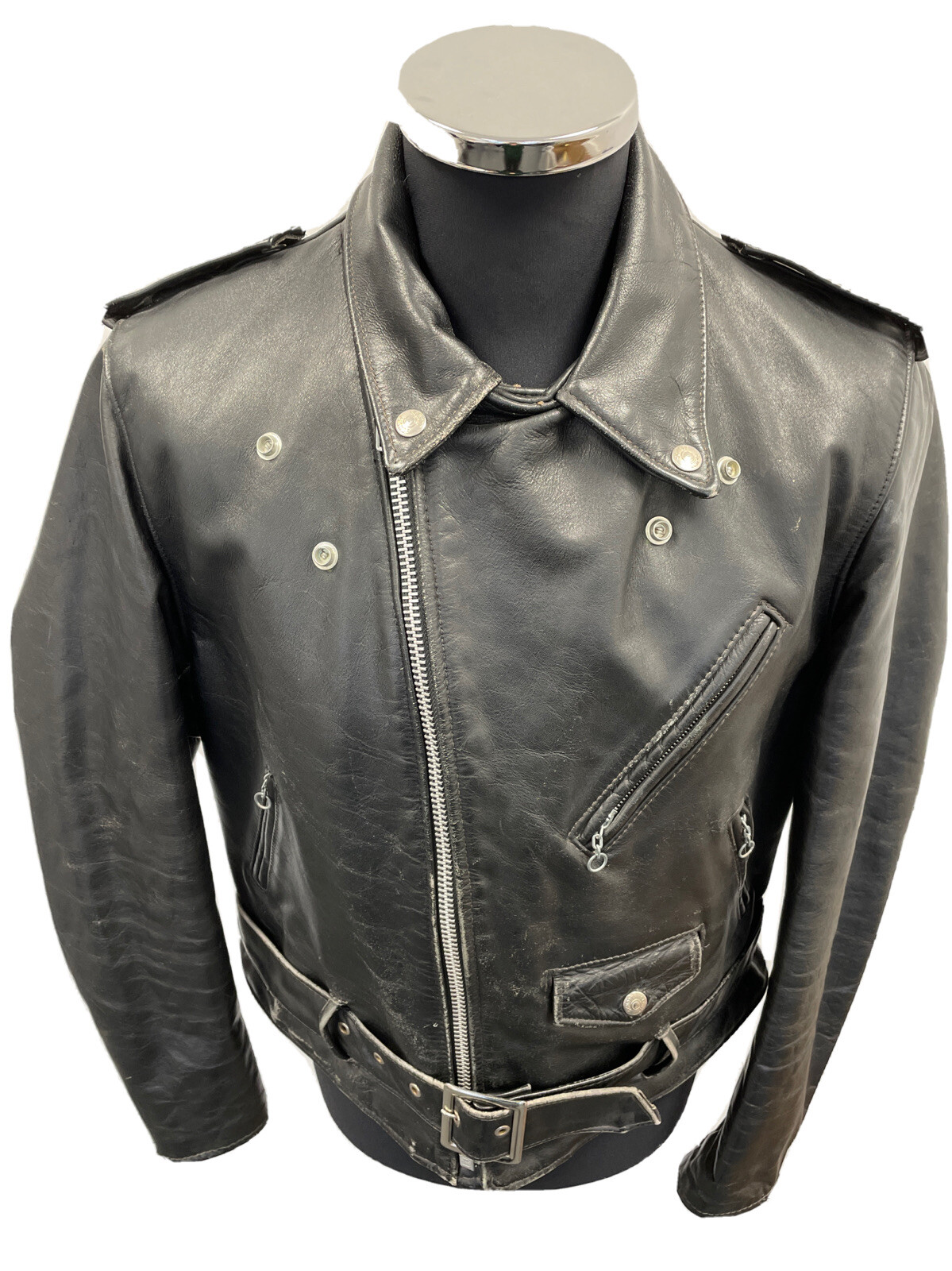 PERFECT BY SCHOTT N.Y.C MENS MAN GENUINE LEATHER JACKET JACKET