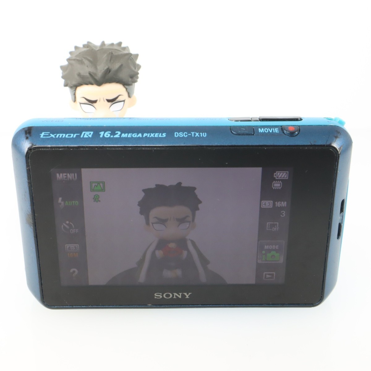 Excellent] Sony Cyber-Shot DSC-TX10 Blue 12.2MP Digital Camera