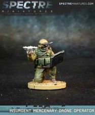 Spectre Miniatures Insurgent Mercenary Drone Operator Unassembled Not Painted