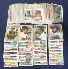 LOT OF 178 DIFFERENT RAZOR SHARP   1978 TOPPS BASEBALL  STARTER PARTIAL SET