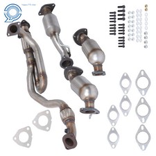 All Three Catalytic Converters Exhaust Flex Pipe For Gmc Acadia 3.6l  2009-2017