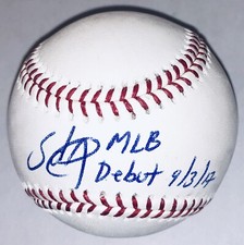 Sandy Alcantara Signed “MLB Debut 9/3/17” Inscribed Autographed Baseball JSA COA