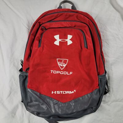 Under Armour Storm Top Golf Red Backpack Casual Outdoors