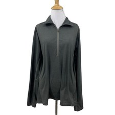 Columbia Titanium Sweatshirt Womens XL Extra Large Gray Half Zip Thermal Shield