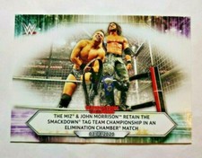2021 Topps WWE #33 The Miz & John Morrison Retain the SmackDown Tag card