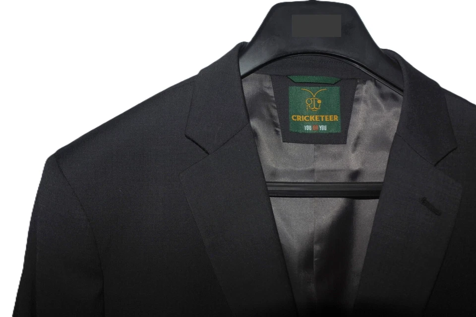 Nuevo sin etiquetas Traje Abrigo Deportivo Para Hombre 48L CRICKETEER Mezcla Lana Dallass en Gris Carbón Foto 2 de 4