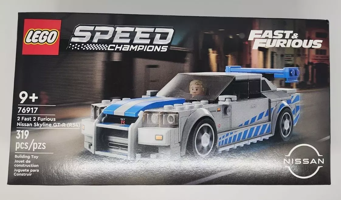 LEGO 2 FAST 2 FURIOUS NISSAN SKYLINE GT-R R34 NEW Speed Champions Car GTR  76917