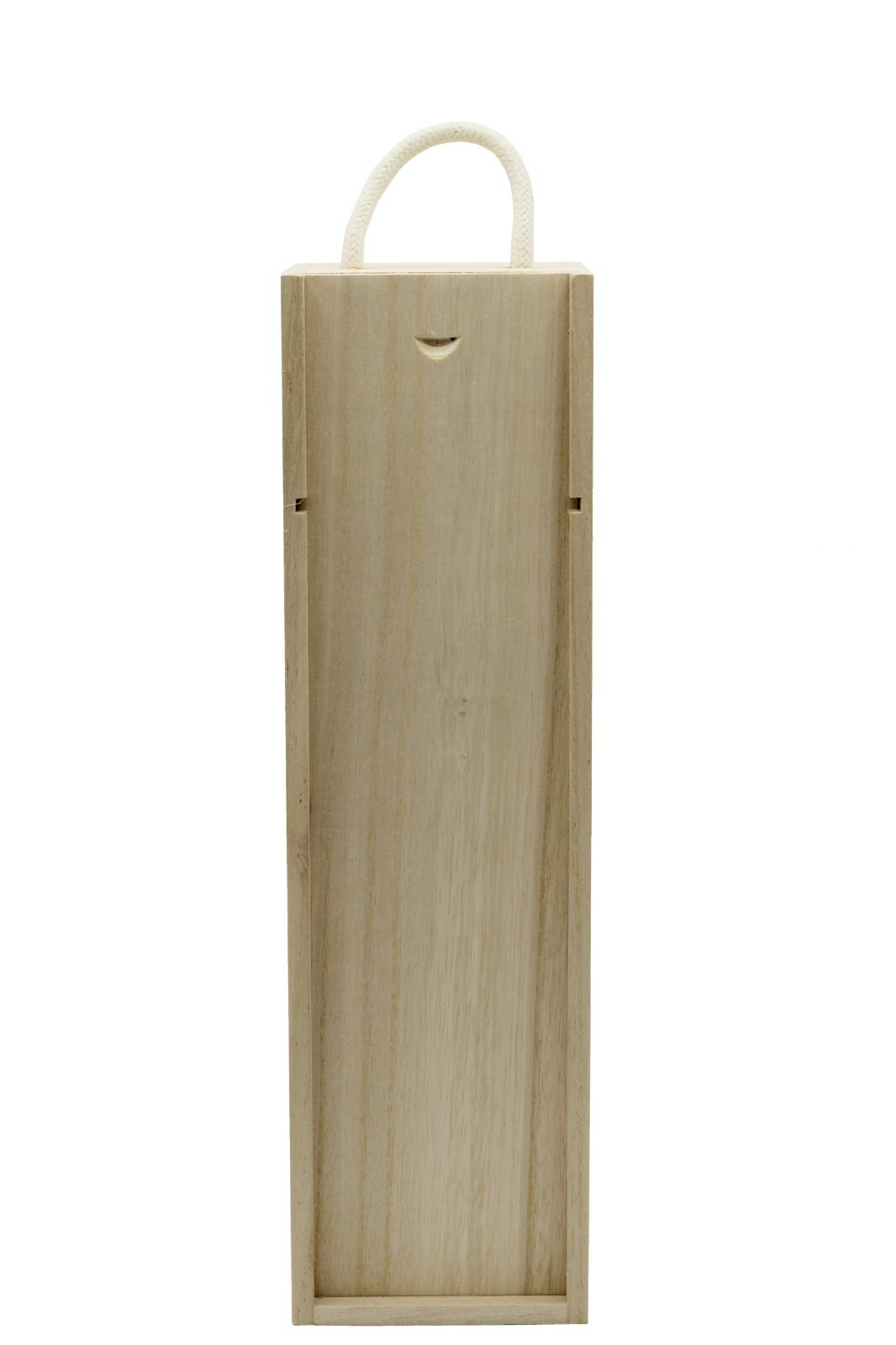Wooden Wine, Liquor Bottle Box, Single Wine Bottle Wood Storage Box w/ Handle