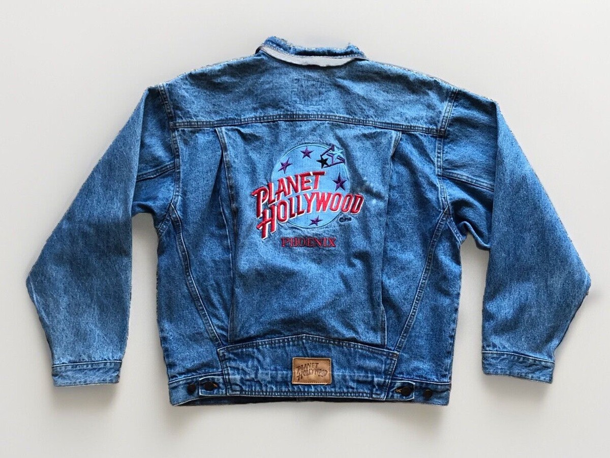 Planet Hollywood Phoenix Arizona Embroidered Blue Jean Vtg