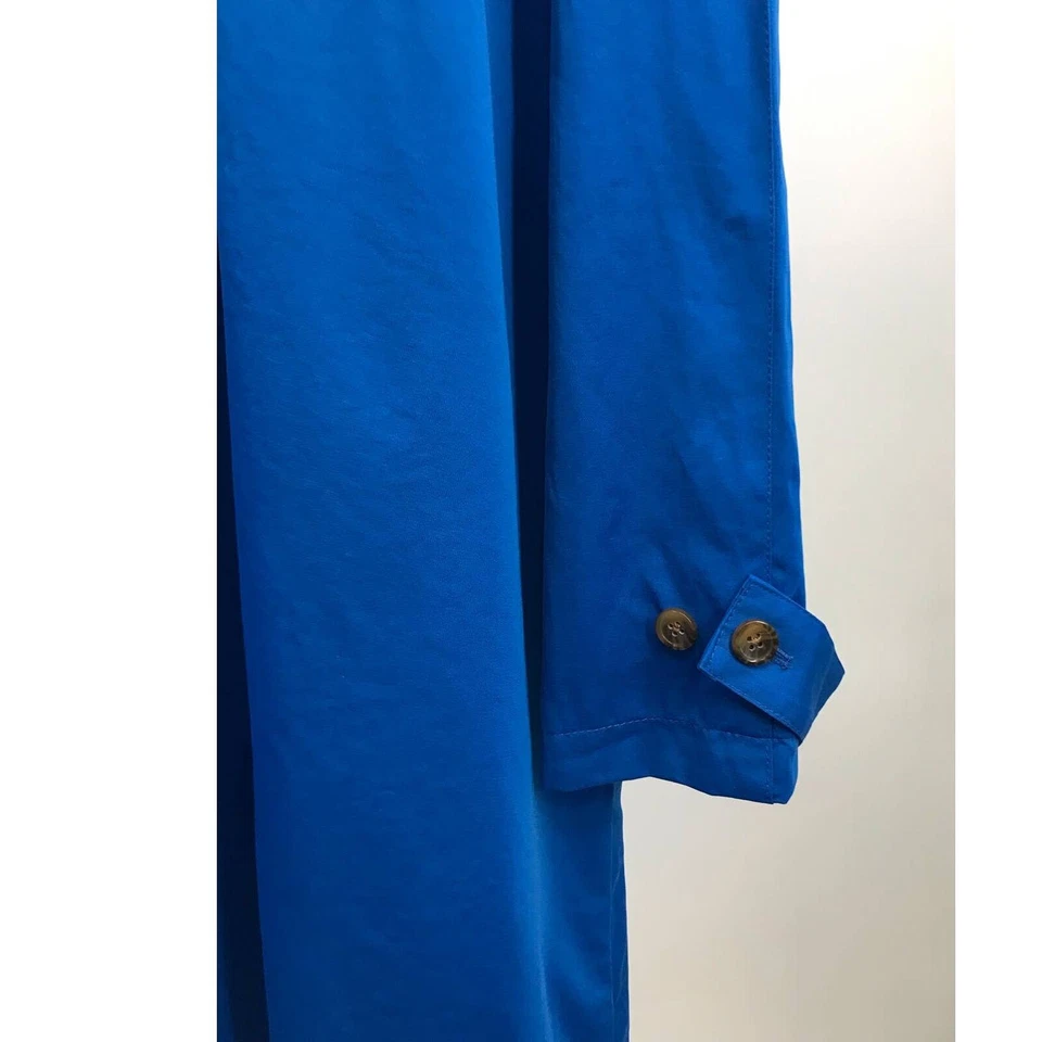 Gabardina Woman Within azul real longitud media talla grande 32W Foto 4 de 4