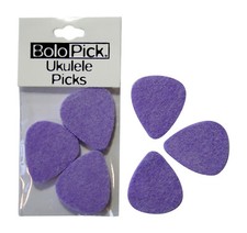 BoloPick Felt Pick for Ukulele 6 Pack in Purple