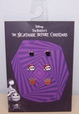 Disney Fashion Nightmare Before Christmas Jack Nickel Free 3 Pc Stud Earring Set
