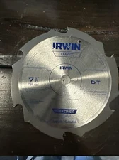 Irwin 15702 Fibercut Fiber Cement Siding 7-1/4" 6 Tooth Circular Saw Blade