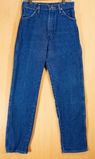 VTG 90's Girl's Wrangler Tapered Leg Denim Blue Jeans size 9x30 27x29.5 USA