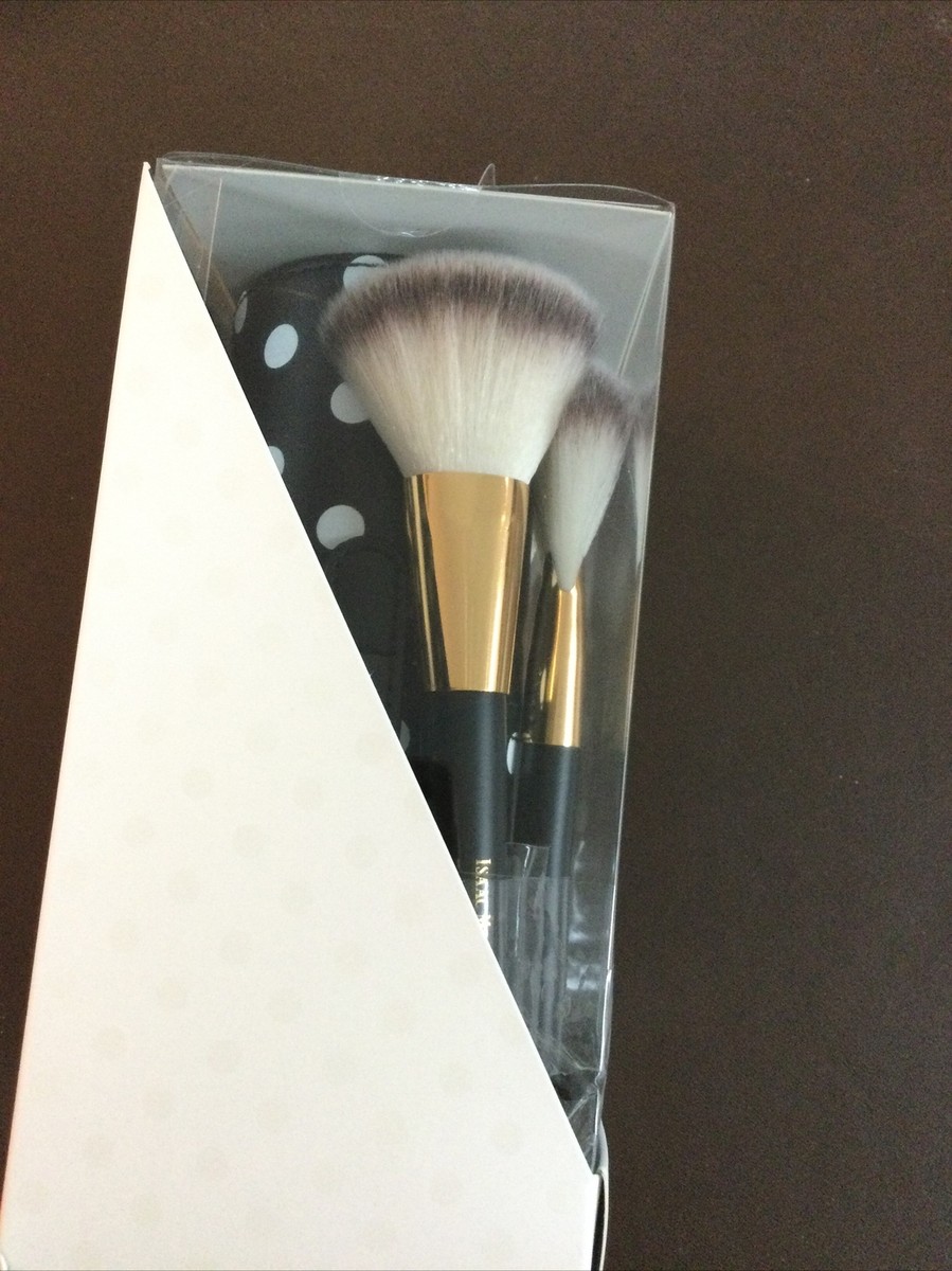Isaac Mizrahi 4pc. Make up Brush Set Cosmetics Tools With Case