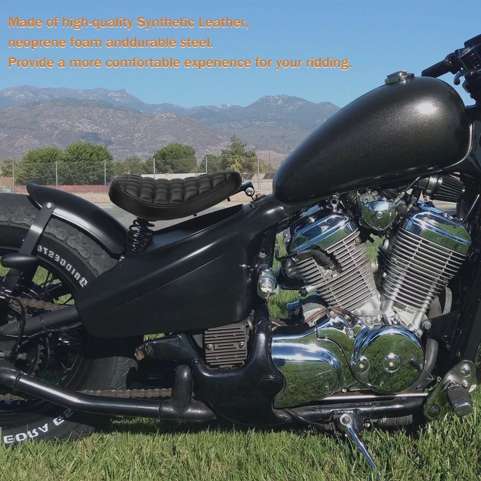 3" Spring Solo Seat Base Bobber Black For Yamaha Virago XV1100 XV750 XV535 XV250 - Изображение 4 из 4