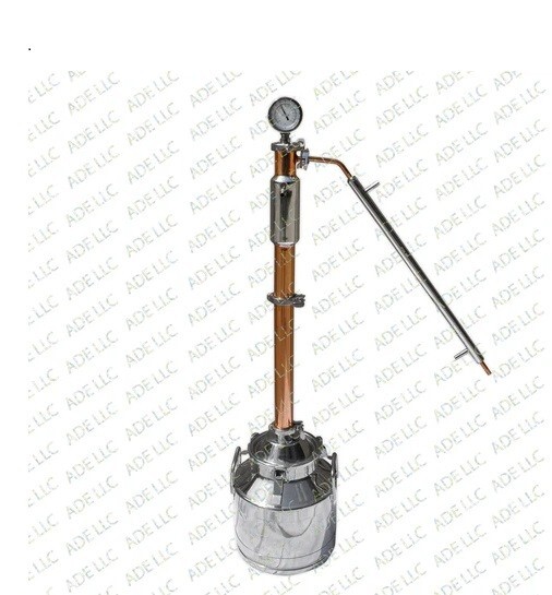 5 Gallon Stainless Still with 2" Copper & Stainless Reflux Column