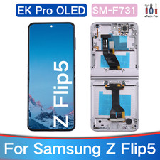Purple For Samsung Galaxy Z Flip5 F731U/W OLED Display Touch Screen Replacement