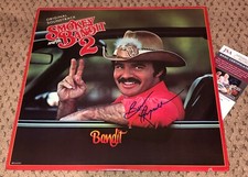 BURT REYNOLDS SIGNED ALBUM COVER JSA AUTOGRAPH SMOKEY AND THE BANDIT 2 RECORD
