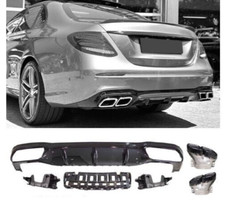 ? SPORT DIFFUSOR + AUSPUFFBLENDEN SCHWARZ MERCEDES E-KLASSE E63 AMG OPTIK 16-20 ? SPORT DIFFUSOR + AUSPUFFBLENDEN SCHWARZ MERCEDES E-KLASSE E63 AMG OPTIK 16-20