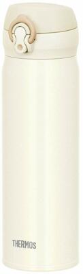 THERMOS Vacuum Insulated Mobile Mug One Touch Open Cream White 500ml JNL-504 CRW